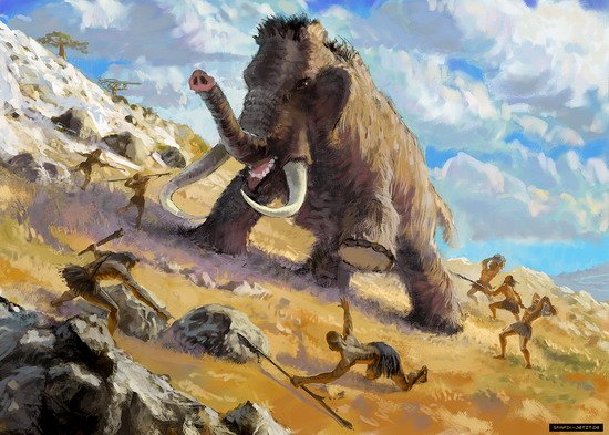 mammoth hunting